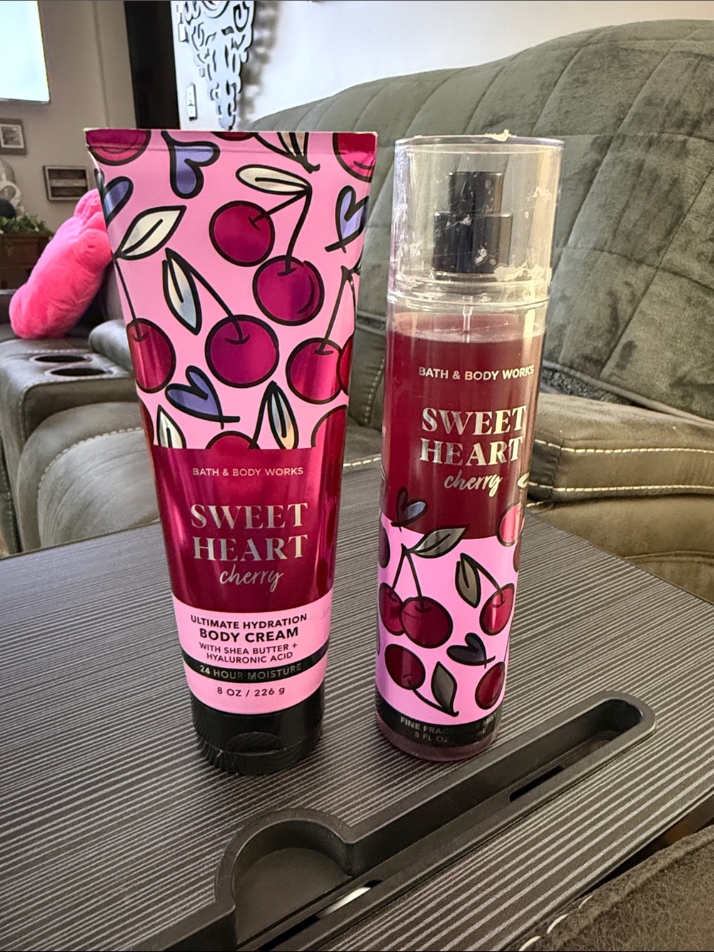Bath & Body Works Sweetheart Cherry Body Cream & Fragrance Mist - Pink/Red